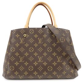 Louis Vuitton Monogram Montaigne MM 2Way Bag Hand Bag M41056 Marrom