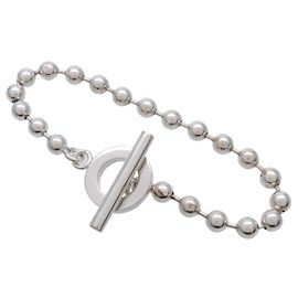 GUCCI Kugelkettchen-Armband mit Toggle-Verschluss SV925 Silber Silber