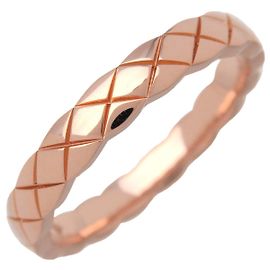 CHANEL COCO Crush Mini Ring K18 750PG Roségold #53 US6.25 J11785 Golden