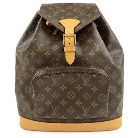 Mochila Louis Vuitton Monogram Montsouris GM Brown M51135 Marrom