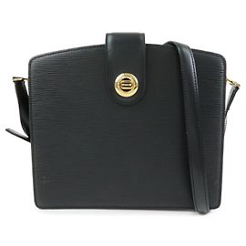 Borsa a tracolla e spalla Louis Vuitton Epi Capuchin Noir Black M52342 Nero