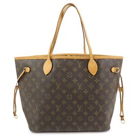 Sac à main et épaule Louis Vuitton Monogram Neverfull MM Marron M40156 Marron