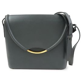 Bolsa de Ombro e Tiracolo DELVAUX em couro de bezerro Eclair Gray Cinza