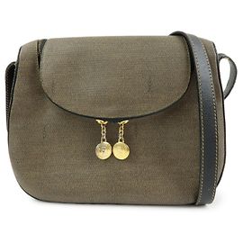 FENDI Borsa a tracolla e a spalla in tela PVC e pelle Marrone 25933 Marrone