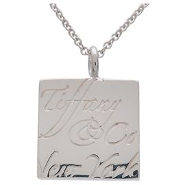 Collana Tiffany & Co Notes Square SV925 Silver Argento