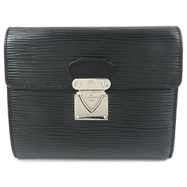Louis Vuitton Epi Portefeuille Koala Compact Wallet Noir M58012 Noir