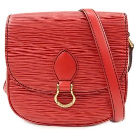 Louis Vuitton Borsa a tracolla Mini Saint Cloud in pelle Epi Rossa M52217 Rosso