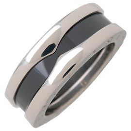 Bulgari BVLGARI B-Zero1 Save the Children Ring SV925 Black Ceramic #49 US4.5 Black Silvery