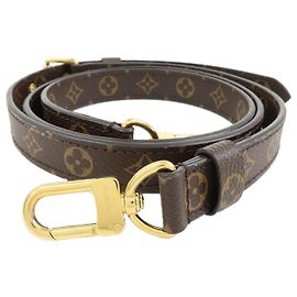 Louis Vuitton Monogram Adjustable Shoulder Strap Brown J60068 Brown