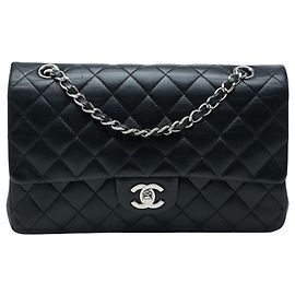 Borsa a tracolla Chanel Coco Mark Matelassé Double Flap Nero