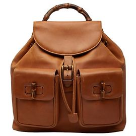 Gucci Bamboo Backpack Brown