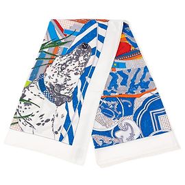 Hermès Lenço Hermes Carre 70 Rendezvous Multicor