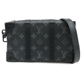 Louis Vuitton Monogram Eclipse Soft Trunk Wallet Shoulder Bag M69838 Preto