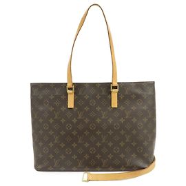 Louis Vuitton Monogram Luco Tote Bag Shoulder Bag Brown M51155 Brown