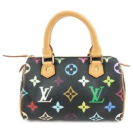 Louis Vuitton Monogram Multicolor Mini Speedy Mini Bag Noir M92644 Nero