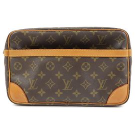 Louis Vuitton Monogram Compiegne 28 Clutch Tasche Brown M51845 Braun