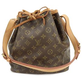Borsa a tracolla Louis Vuitton Monogram Petit Noe Brown M42226 Marrone