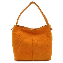 Sac à épaule LOEWE Logo en daim, Cabas, Sac à main Orange Orange