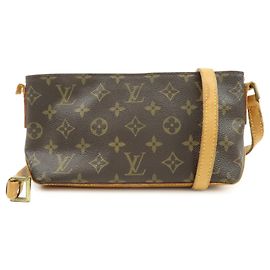 Sac à épaule Louis Vuitton Monogram Trotteur Canvas Brown M51240 Marron