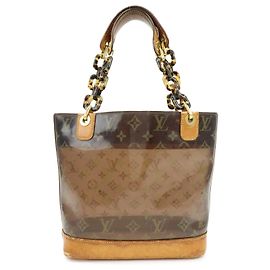 Louis Vuitton Monogram Cabas Ambre PM Tote Bag Clear Brown M92502 Brown