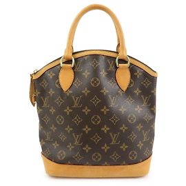 Louis Vuitton Monogram Lockit Hand Bag Tote Bag Brown M40102 Marrom