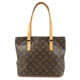 Louis Vuitton Monogram Cabas Piano Tote Bag Handtasche Braun M51148 Braun