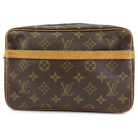Louis Vuitton Monogram Compiegne 23 Pouch Clutch Bag Brown M51845 Brown