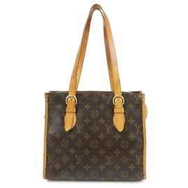 Bolsa de Ombro Louis Vuitton Monogram Popincourt Haut Brown M40007 Marrom