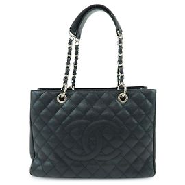 Borsa a tracolla CHANEL Matelasse COCO Mark Caviarskin Nera A50995 Nero