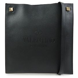 VALENTINO Borsa a spalla e a tracolla in pelle con borchie Nero Nero
