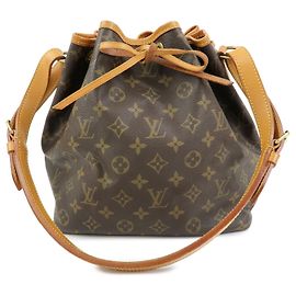 Borsa a tracolla Louis Vuitton Monogram Petit Noe Brown M42226 Marrone