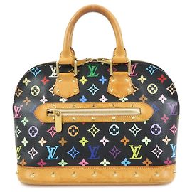 Sac à main Louis Vuitton Monogram Multicolor Alma PM Noir M40444 Noir