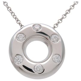 Collar Tiffany & Co Dots Circle 6P Diamond PT950 Platinum Plata