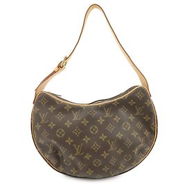Sac à épaule Louis Vuitton Monogram Croissant MM Marron M51512 Marron