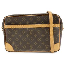 Borsa a tracolla Louis Vuitton Monogram Trocadero 30 Marrone M51272 Marrone