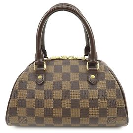 Louis Vuitton Damier Ebene Rivera Mini Hand Bag Brown N41436 Marron