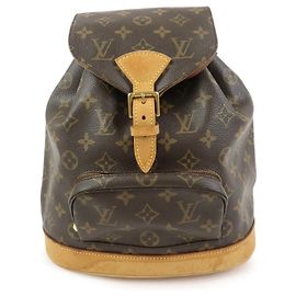 Mochila Louis Vuitton Monogram Montsouris MM Brown M51136 Marrom