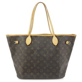 Sac à main et épaule Louis Vuitton Monogram Neverfull MM Marron M40156 Marron
