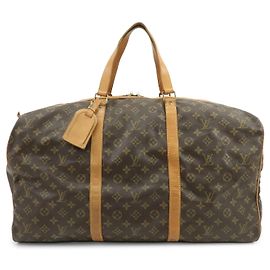 Louis Vuitton Monogram Sac Souple 55 Boston Bag Brown M41622 Brown