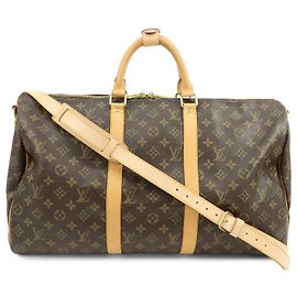 Louis Vuitton Monogram Keep All Bandouliere 50 Sac Boston Marron M41416 Marron