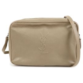 Autre Marque SAINT LAURENT PARIS Sac à caméra Cassandra en cuir Small FLY520533 Beige