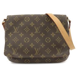 Louis Vuitton Monogram Musette Tango Short Shoulder Bag Brown M51257 Marrom