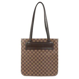 Louis Vuitton Damier Canvas Clifton Tote Shoulder Bag Ebene N51149 Marrom
