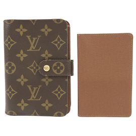 Louis Vuitton Monogram Porte Papier Zip Bi-fold Wallet M61207 Brown