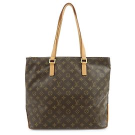 Louis Vuitton Monogram Cabas Mezzo Tote Bag Shoulder Bag Brown M51151 Braun