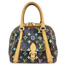 Bolso de mano Louis Vuitton Monogram Multicolor Priscilla Noir M40097 Negro