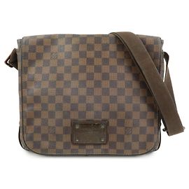 Sac Messenger Louis Vuitton Damier Ebene Brooklyn Marron N51211 Marron