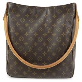 Borsa a tracolla Louis Vuitton Monogram Looping GM Marrone M51145 Marrone