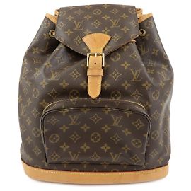 Mochila Louis Vuitton Monogram Montsouris GM Brown M51135 Marrom