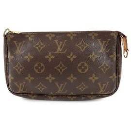 Louis Vuitton Monogram Pochette Accessoires Pouch Hand Bag M51980 Marrom